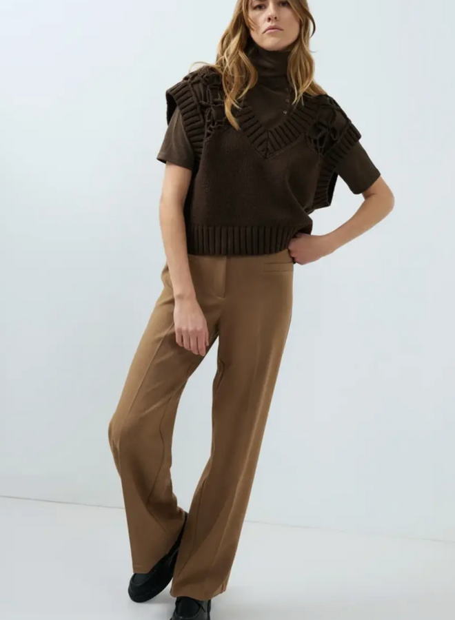Pantalon Yaya brun loutre