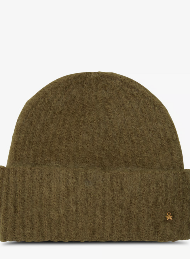 Tuque Des Petits Hauts Alan moelleux vert algue