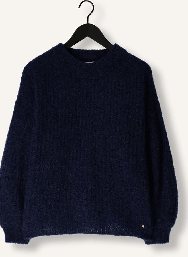 Tricot Des Petits Hauts Burma moelleux bleu marine
