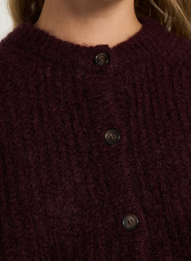 Cardigan Des Petits Hauts Alma moelleux prune