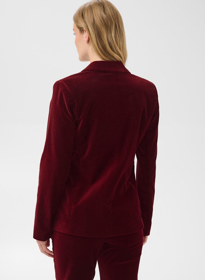 Veston Part Two Dahlia en velours rouge