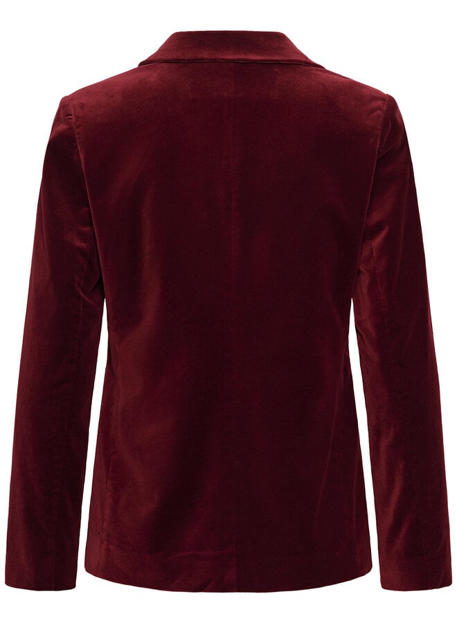 Veston Part Two Dahlia en velours rouge