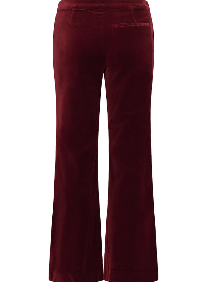 Pantalon Part Two Daimi en velours rouge