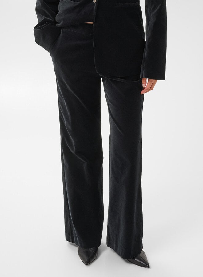 Pantalon Part Two Daimi en velours noir
