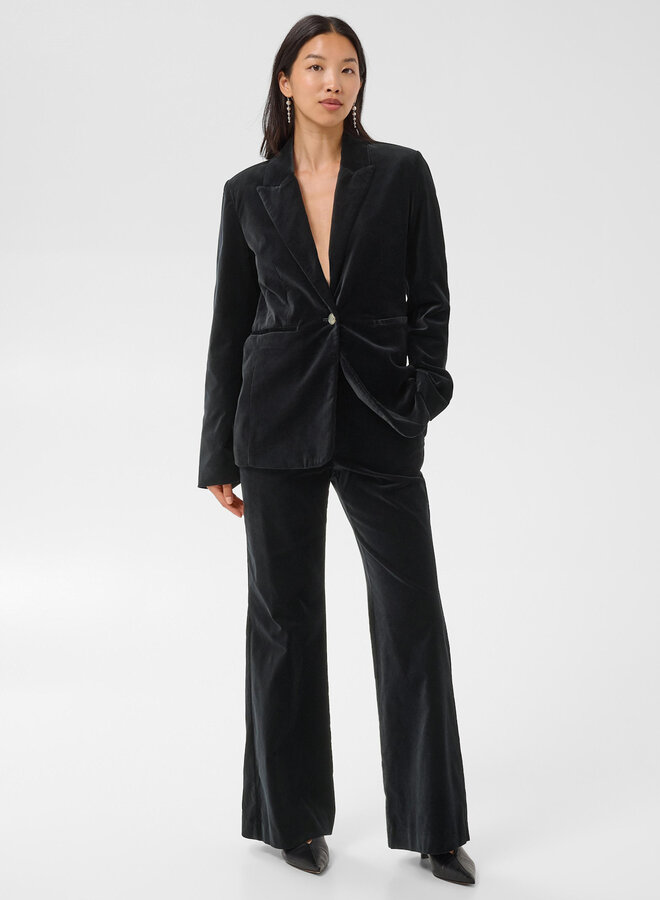 Pantalon Part Two Daimi en velours noir