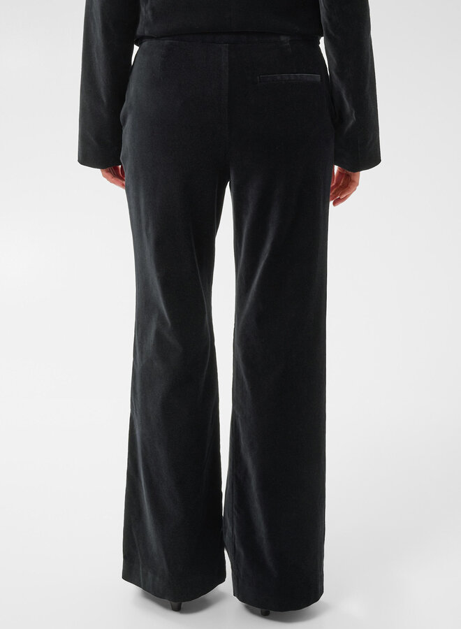 Pantalon Part Two Daimi en velours noir