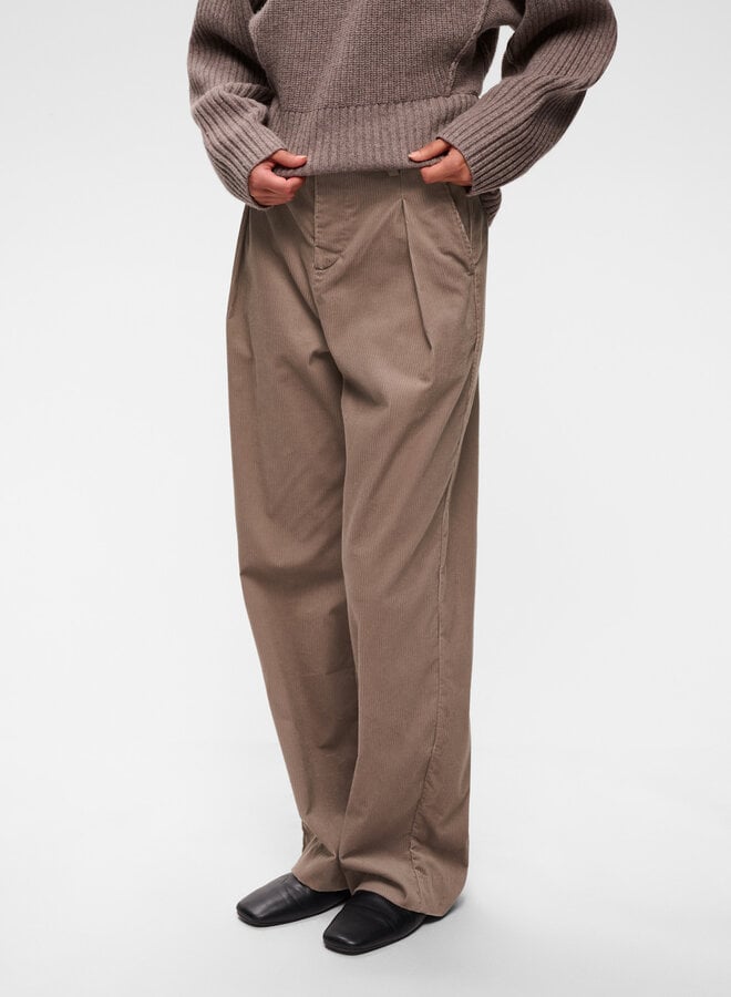 Pantalon InWear Halima en corduroy gris cendre