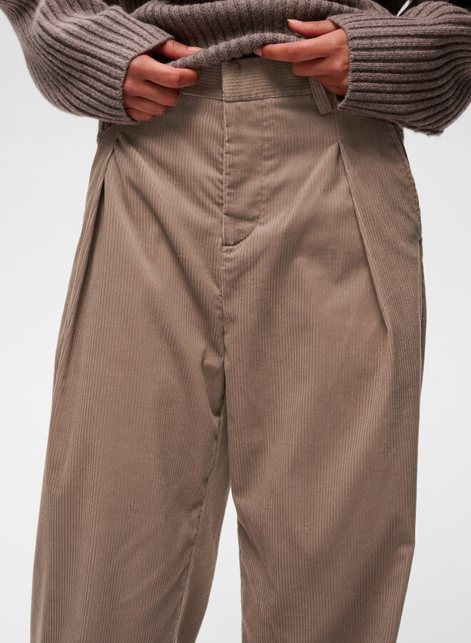 Pantalon InWear Halima en corduroy gris cendre