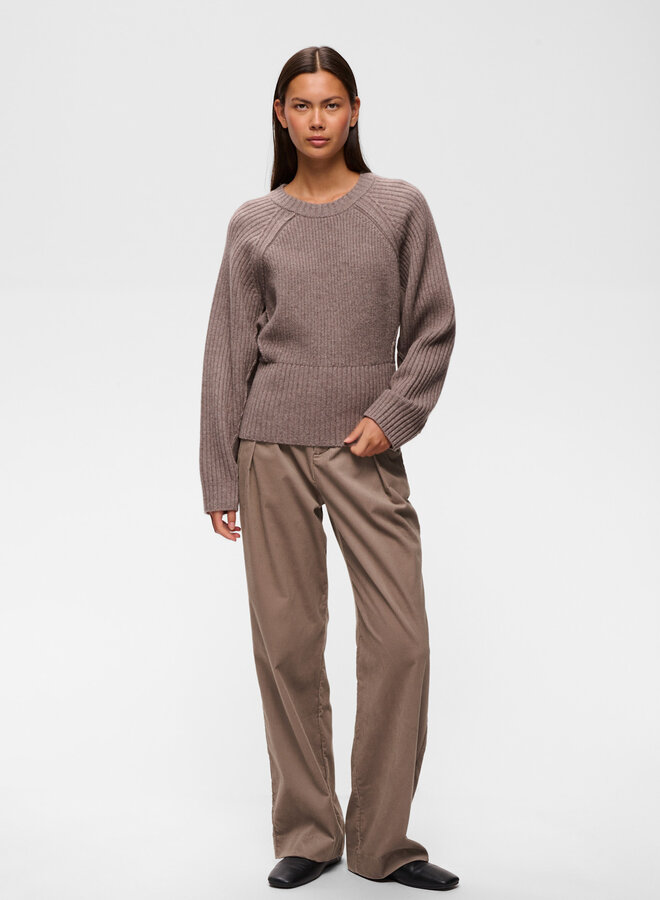 Pantalon InWear Halima en corduroy gris cendre