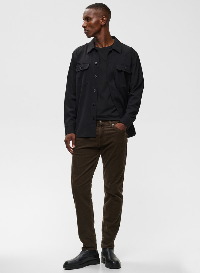 Pantalon Matinique Pete en corduroy brun café