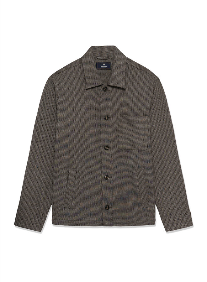 Surchemise Matinique Orignal Heritage tissée brune & bleu marine