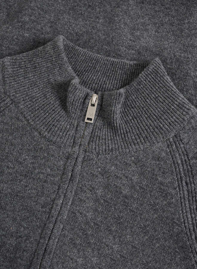 Tricot Matinique Hellson à col montant à zip gris