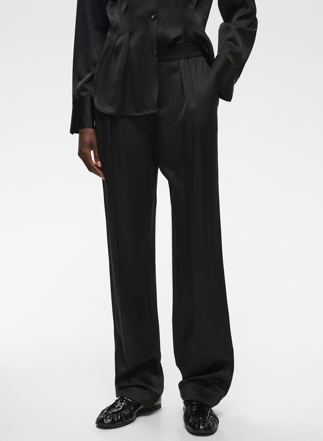 Pantalon InWear Yumah à taille élastique noir