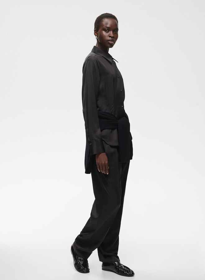 Pantalon InWear Yumah à taille élastique noir