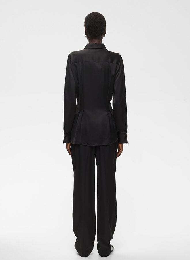 Pantalon InWear Yumah à taille élastique noir
