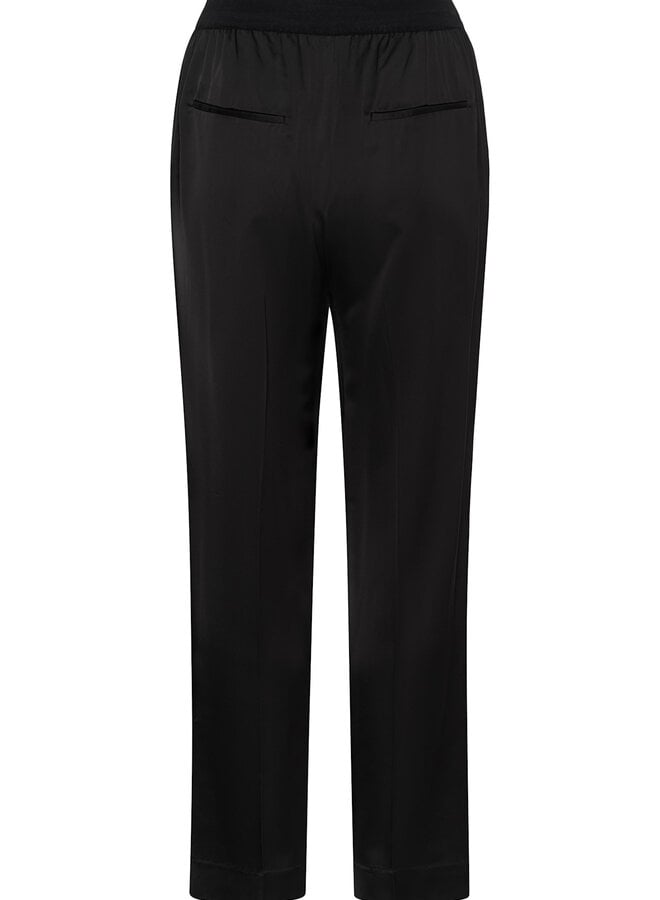Pantalon InWear Yumah à taille élastique noir