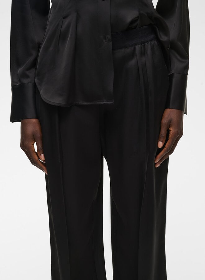 Pantalon InWear Yumah à taille élastique noir