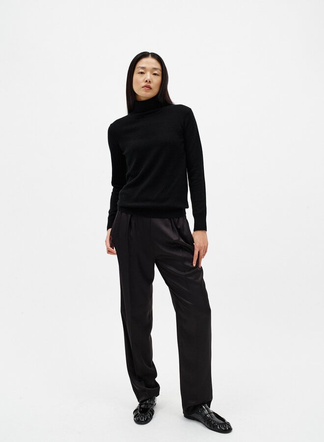 Pantalon InWear Yumah à taille élastique noir