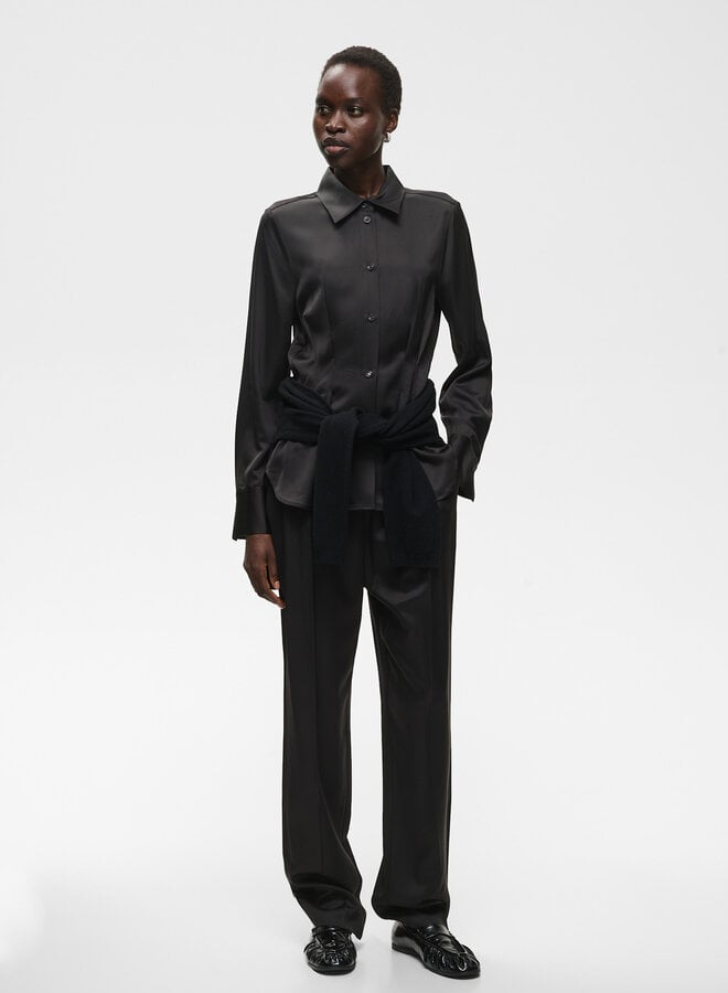 Pantalon InWear Yumah à taille élastique noir