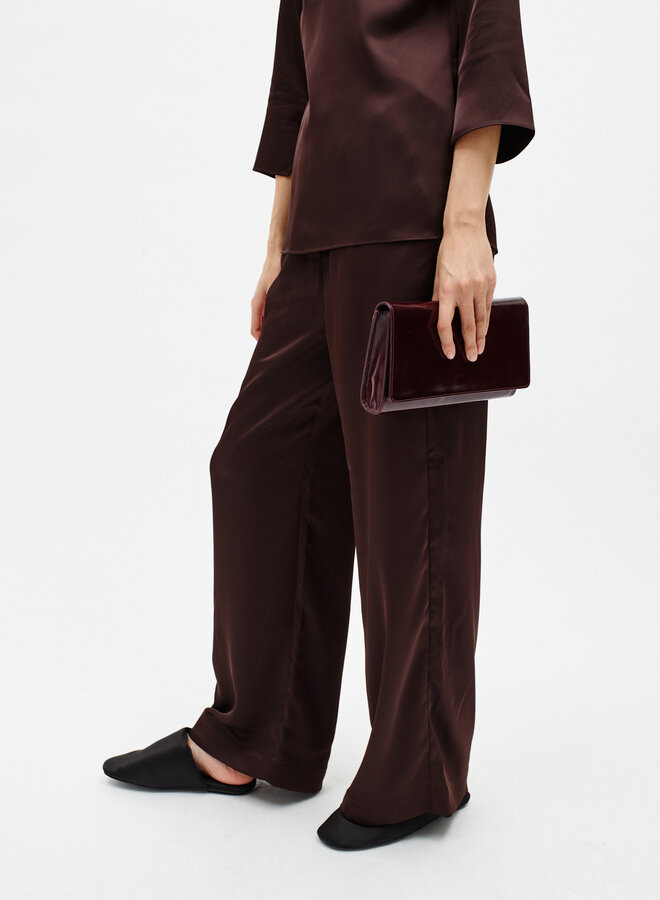 Pantalon InWear Olive satiné brun chocolat