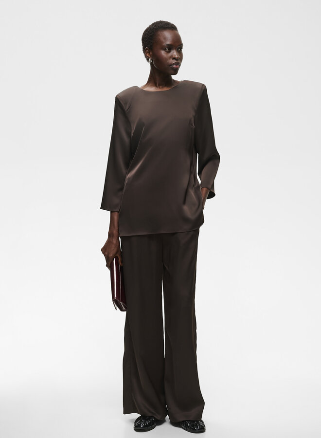 Pantalon InWear Olive satiné brun chocolat
