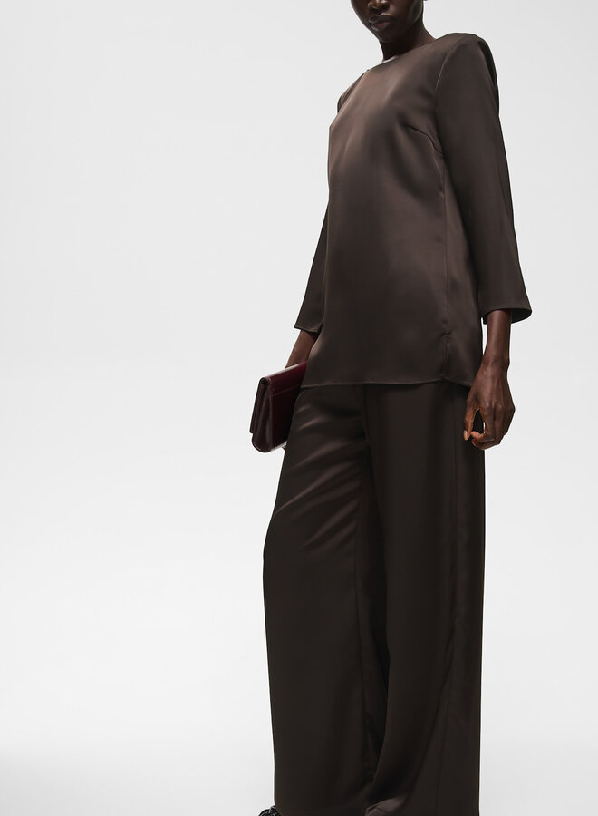 Pantalon InWear Olive satiné brun chocolat