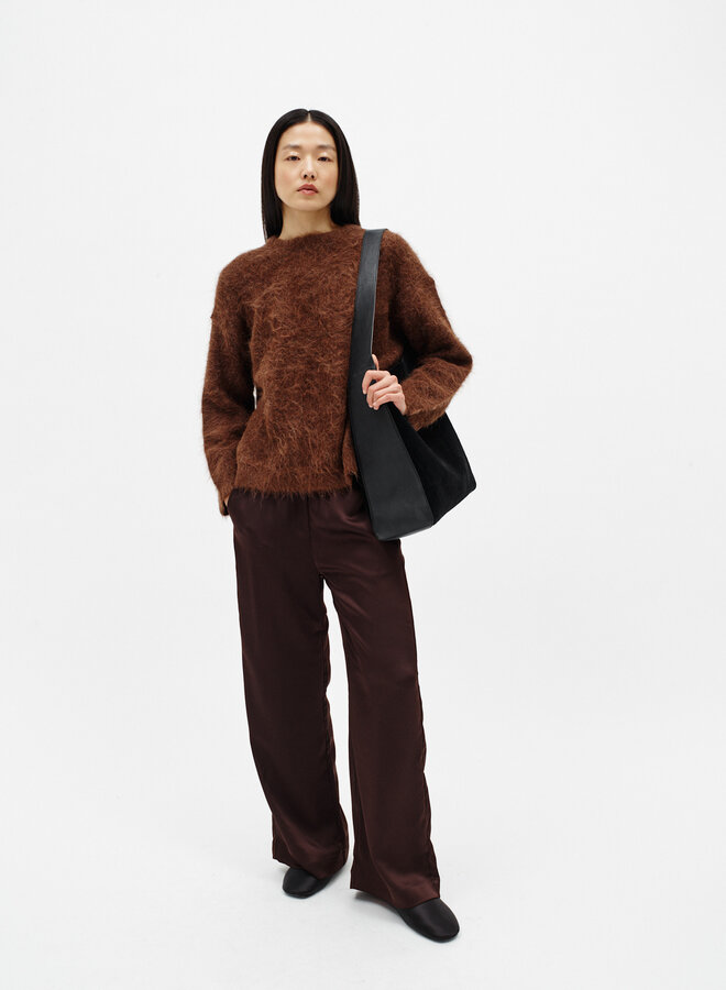 Pantalon InWear Olive satiné brun chocolat