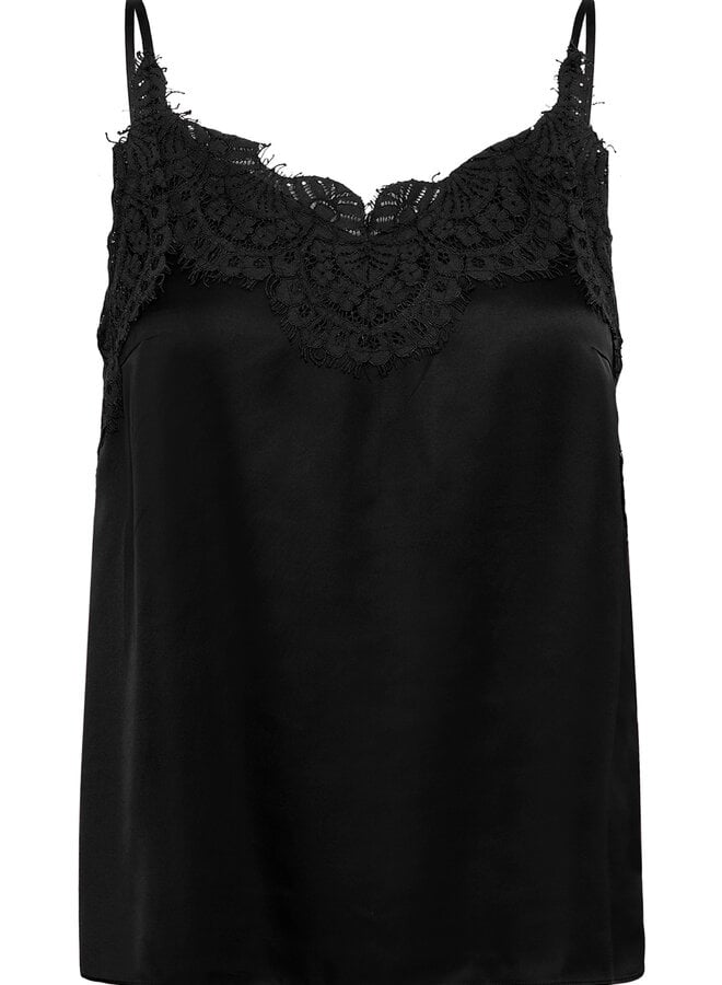 Camisole InWear Orah à bretelles & dentelle noire