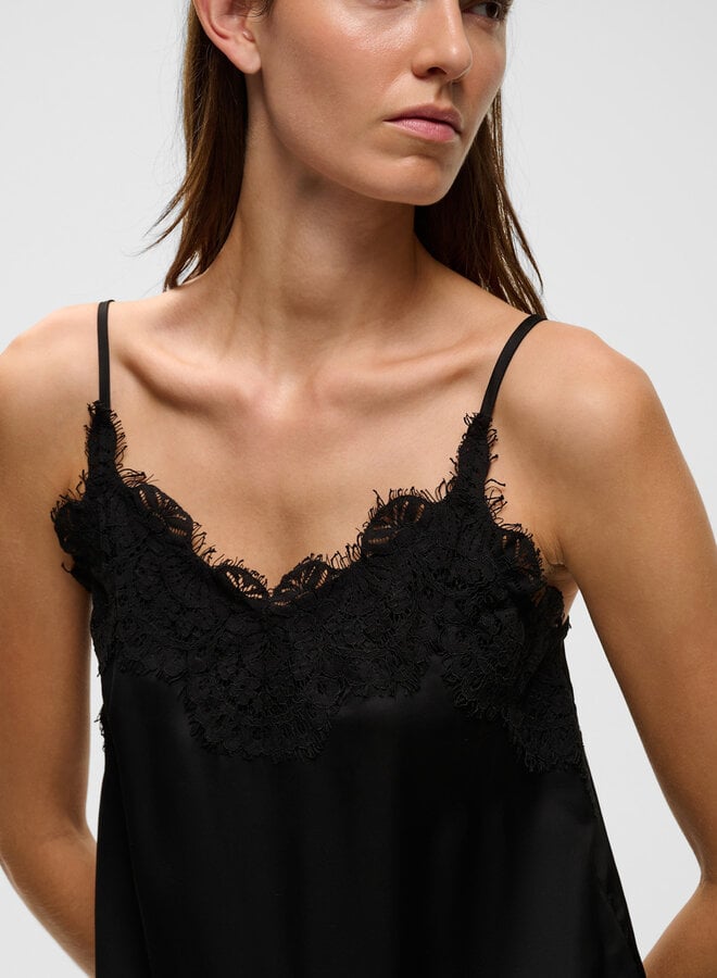Camisole InWear Orah à bretelles & dentelle noire