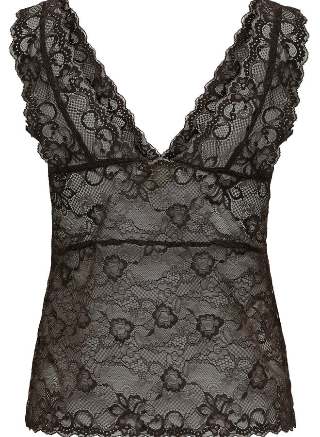 Bustier Soaked Dolly en dentelle brun