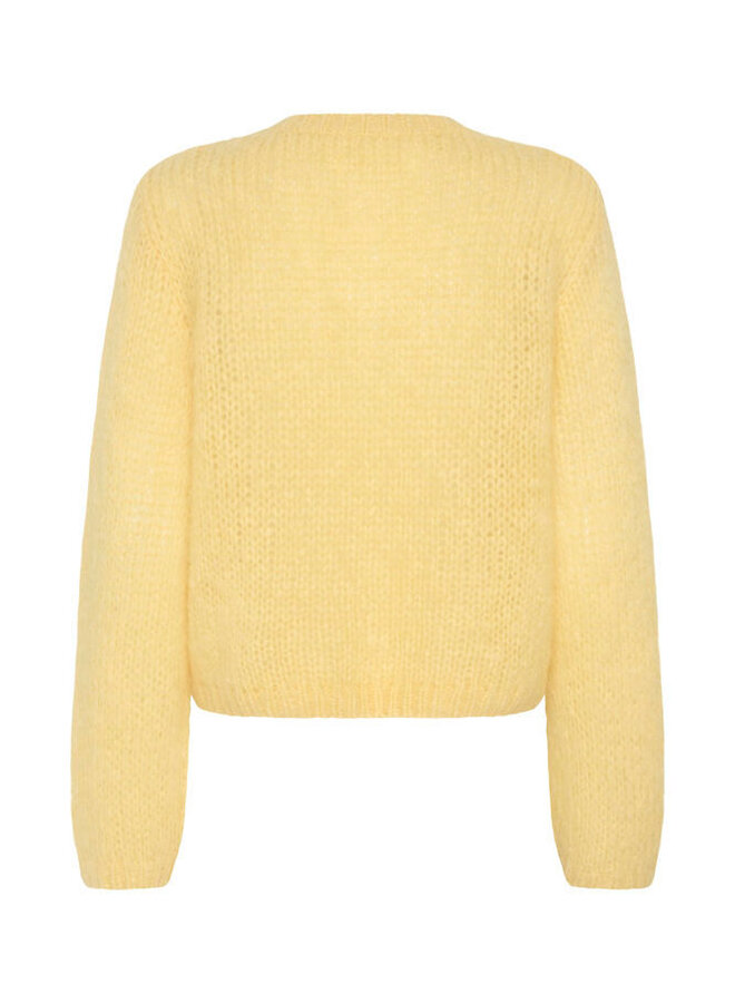 Cardigan InWear Jetra en mohair jaune