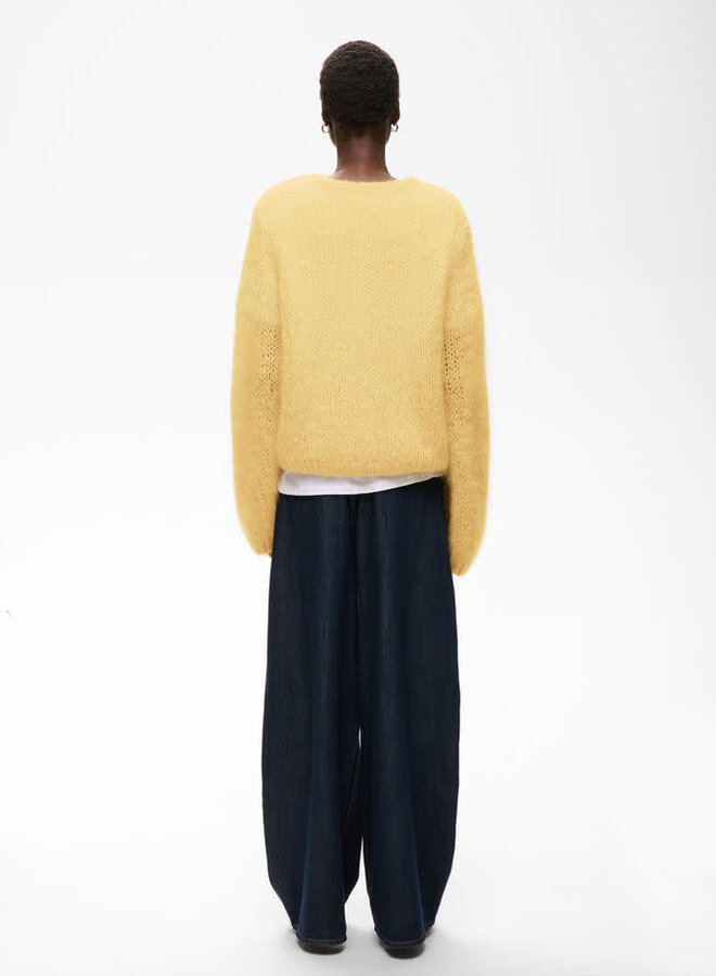 Cardigan InWear Jetra en mohair jaune
