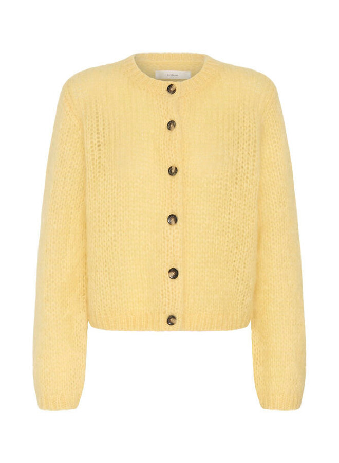 Cardigan InWear Jetra en mohair jaune