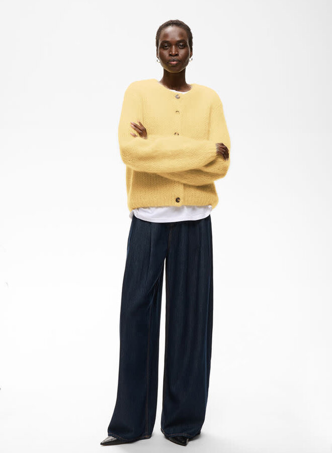 Cardigan InWear Jetra en mohair jaune