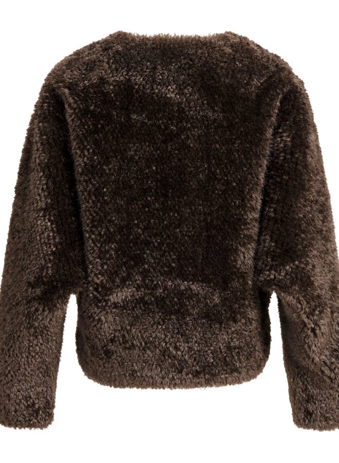 Jacket Yaya effet toutou brun