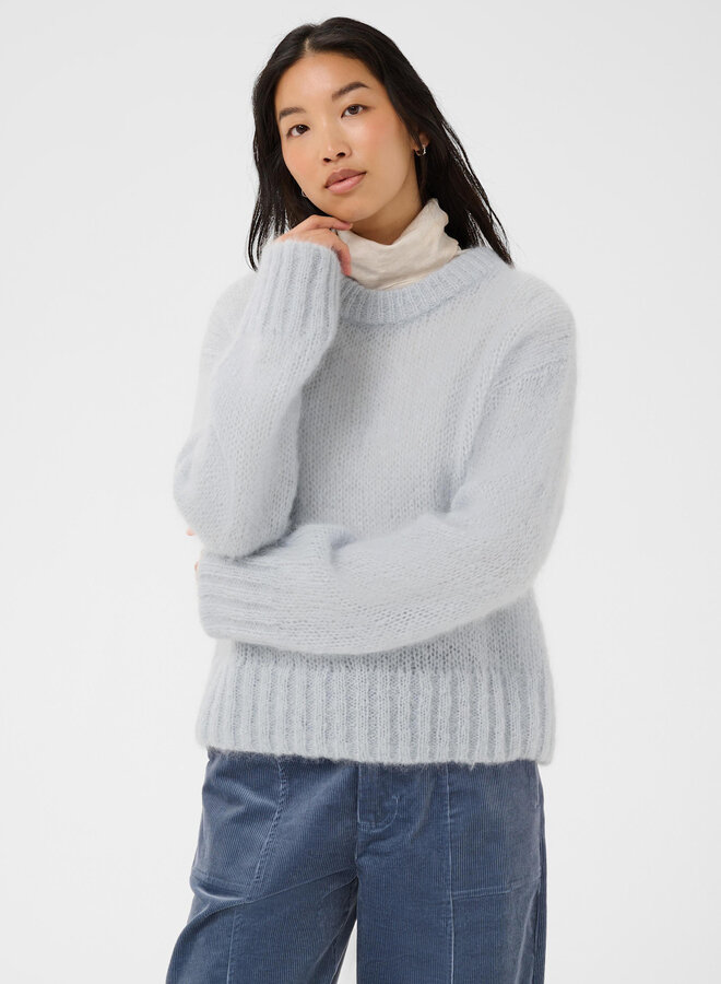 Tricot Part Two Sille en mohair bleu aube