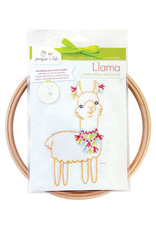 Penguin and Fish Llama Embroidery Kit for Beginners