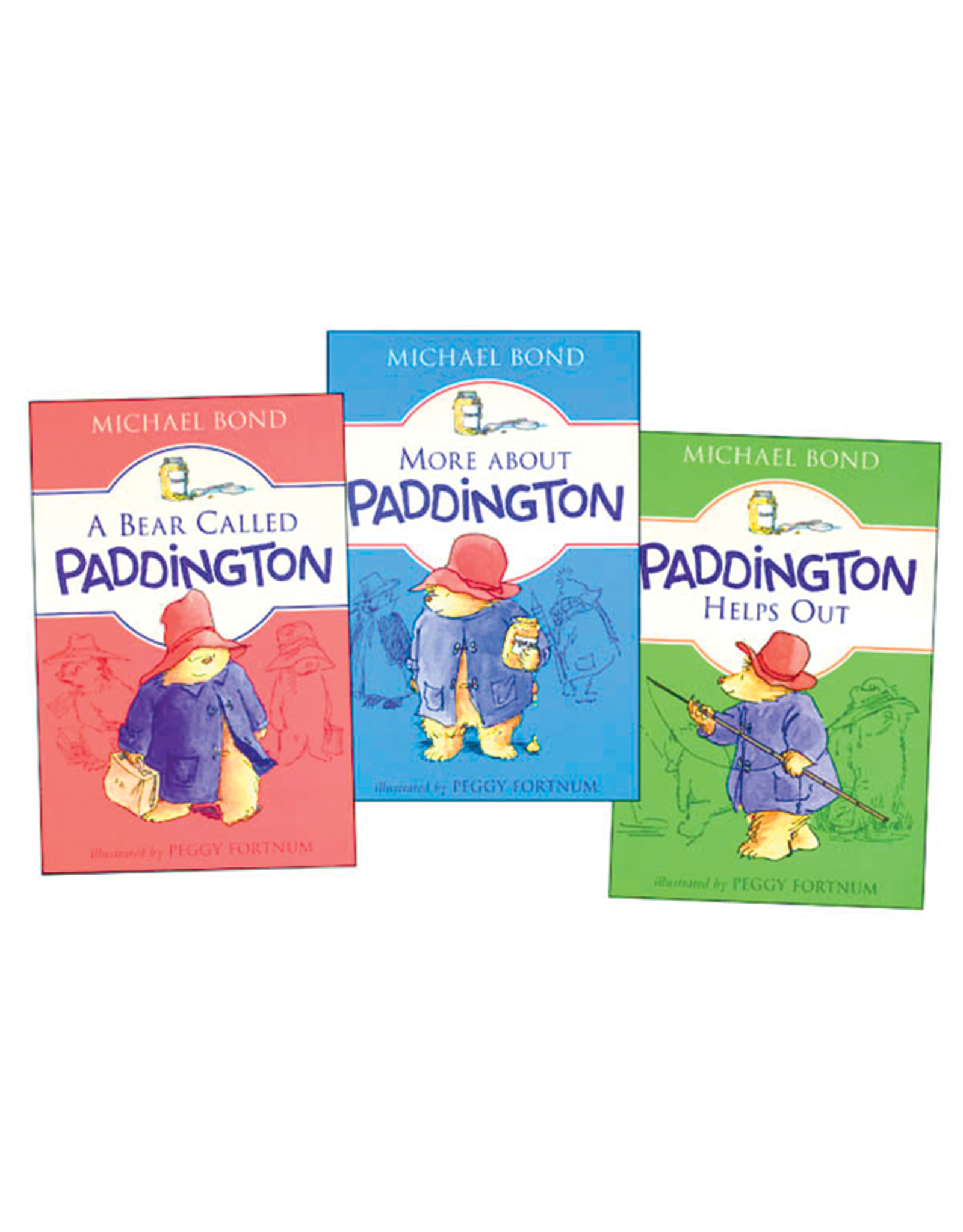 Paddington Classic Adventures Box Set: A Bear Called Paddington, More About  Paddington, Paddington Helps Out by Michael Bond, Peggy Fortnum, Paperback