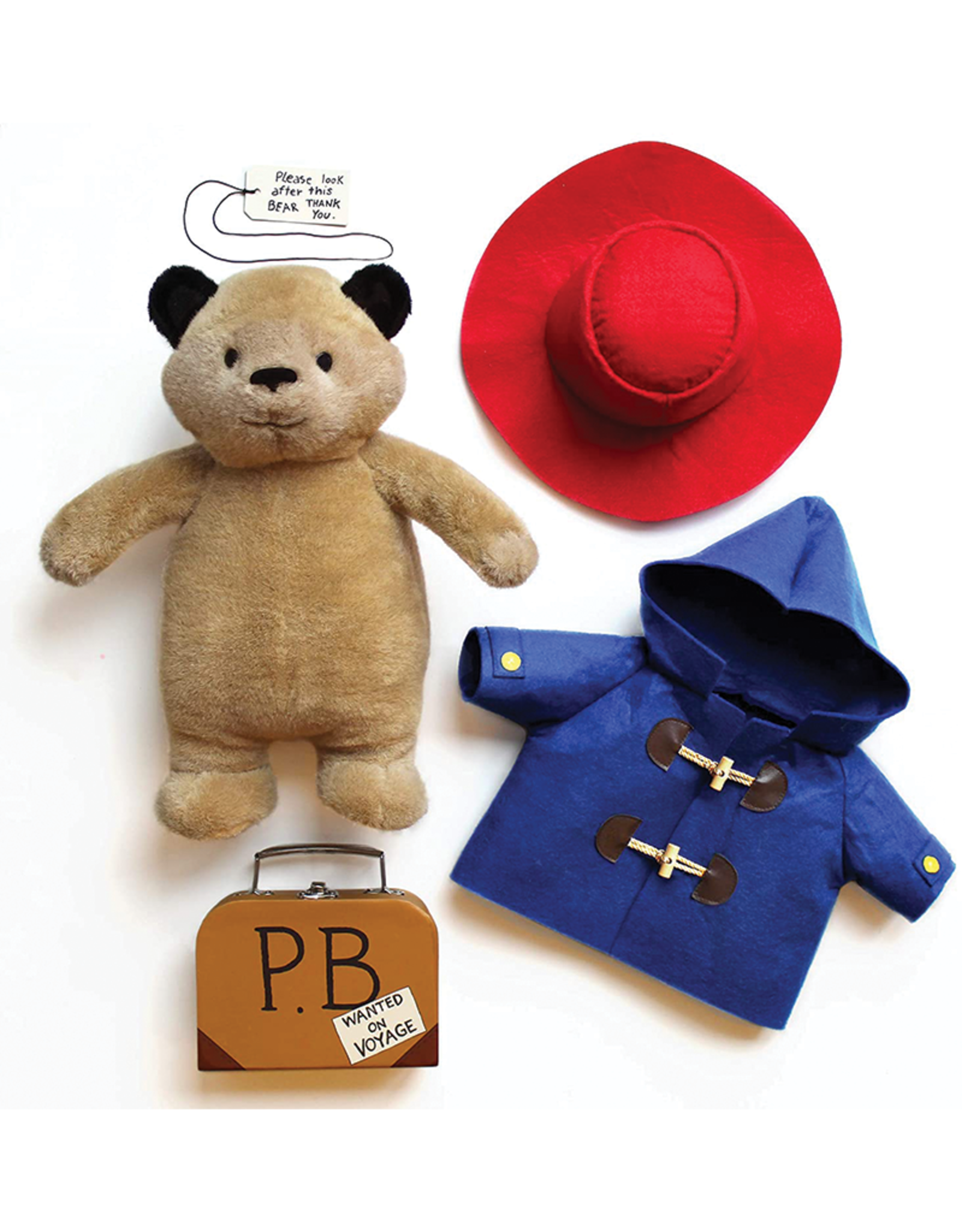 Yottoy Paddington Bear, 16" Doll with Suitcase