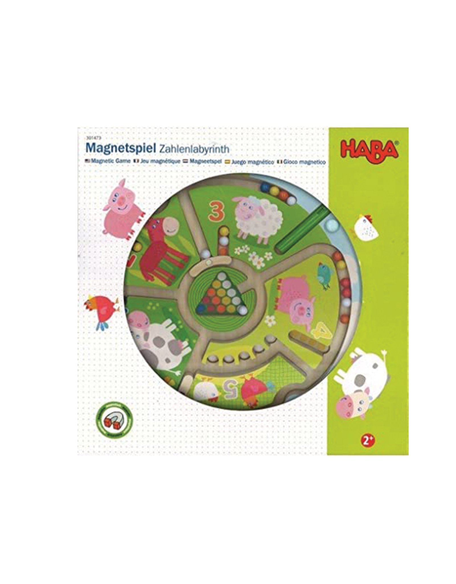 Haba HABA® Farm Animals Numbermaze Magnetic Game