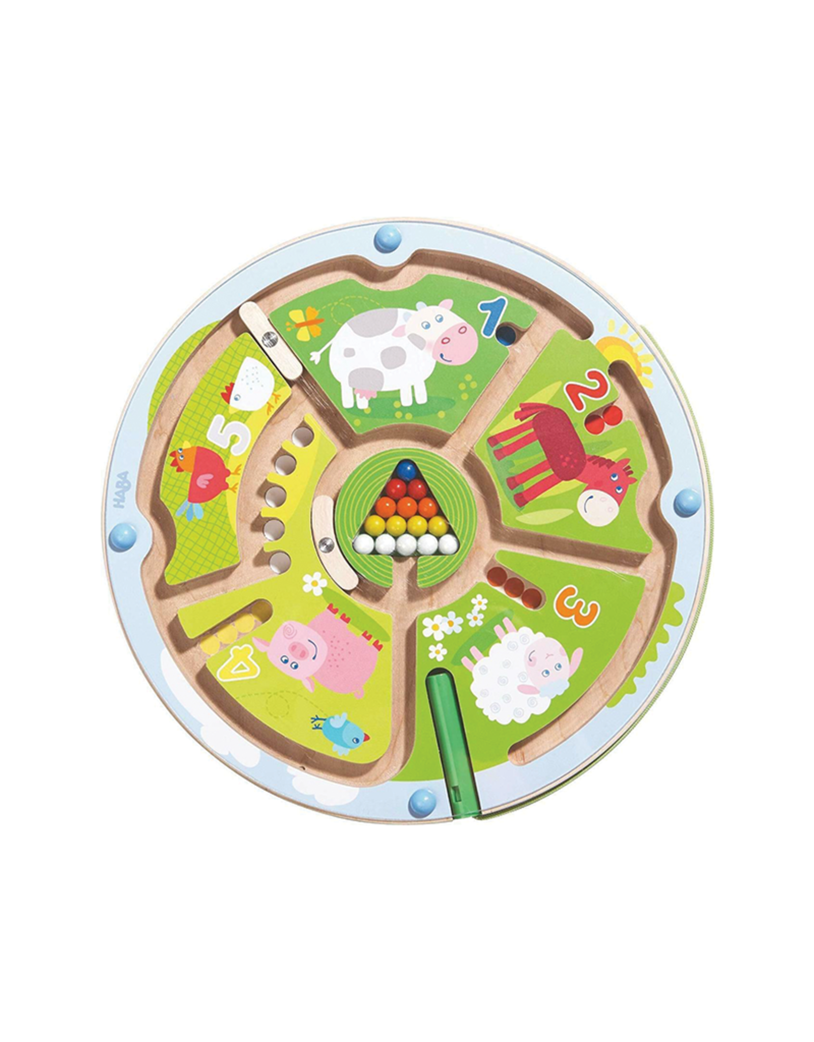 Haba HABA® Farm Animals Numbermaze Magnetic Game