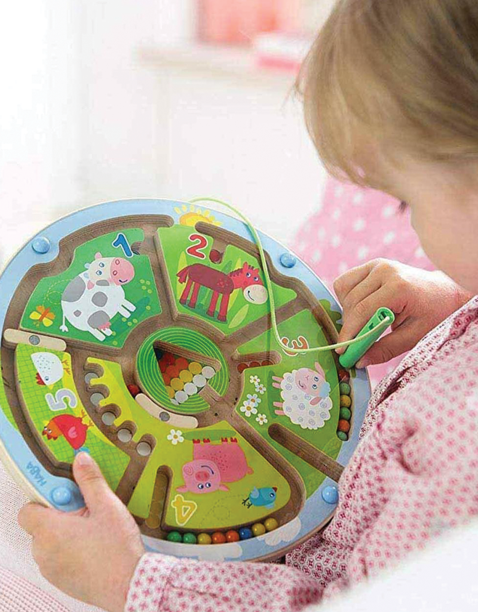 Haba HABA® Farm Animals Numbermaze Magnetic Game