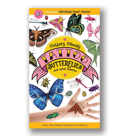 Workman Publishing Fluttery, Friendly Tattoo Butterflies and Other Insects: 81 Temporary Tattoos That Teach