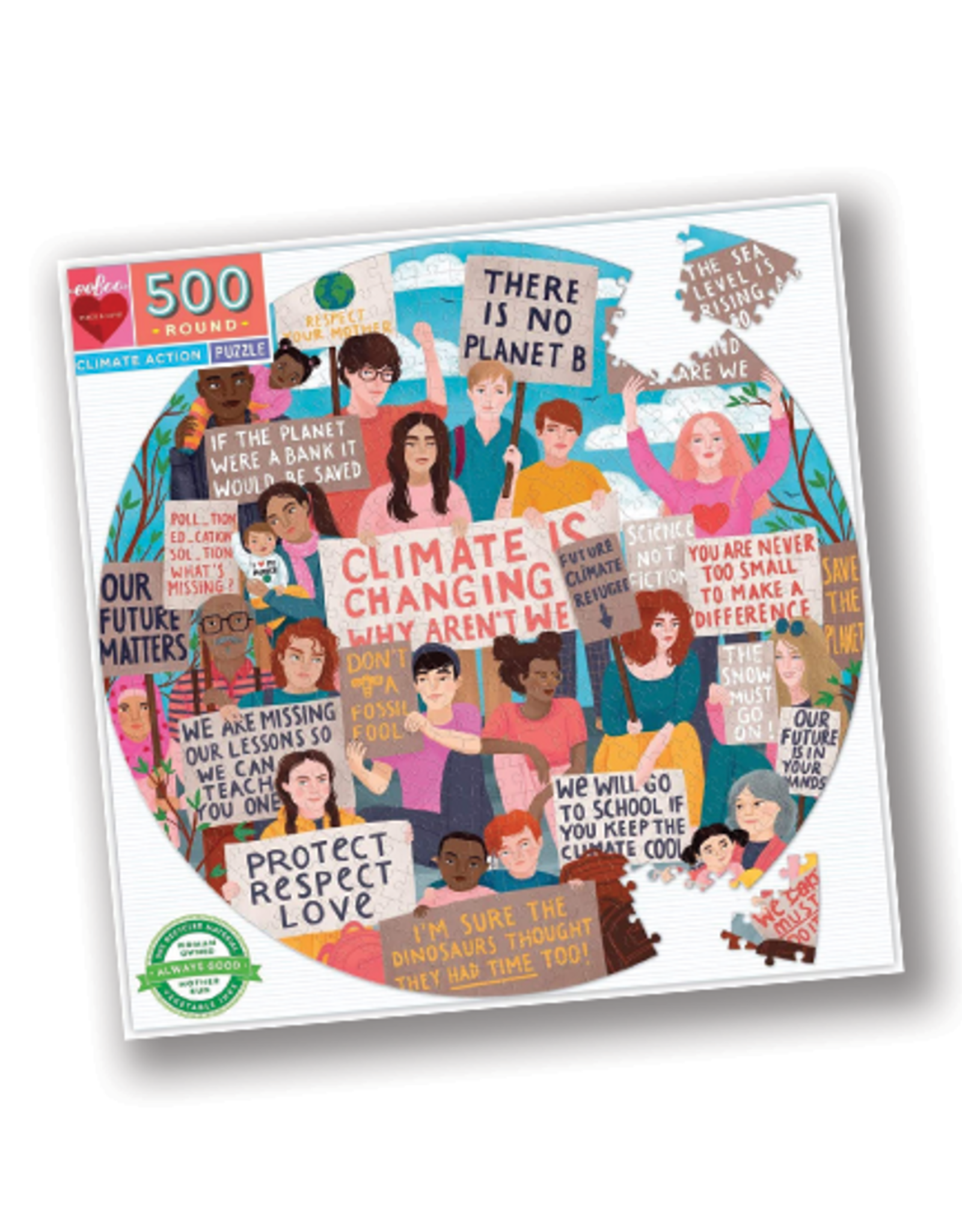 Climate Action 500 Piece Round Puzzle