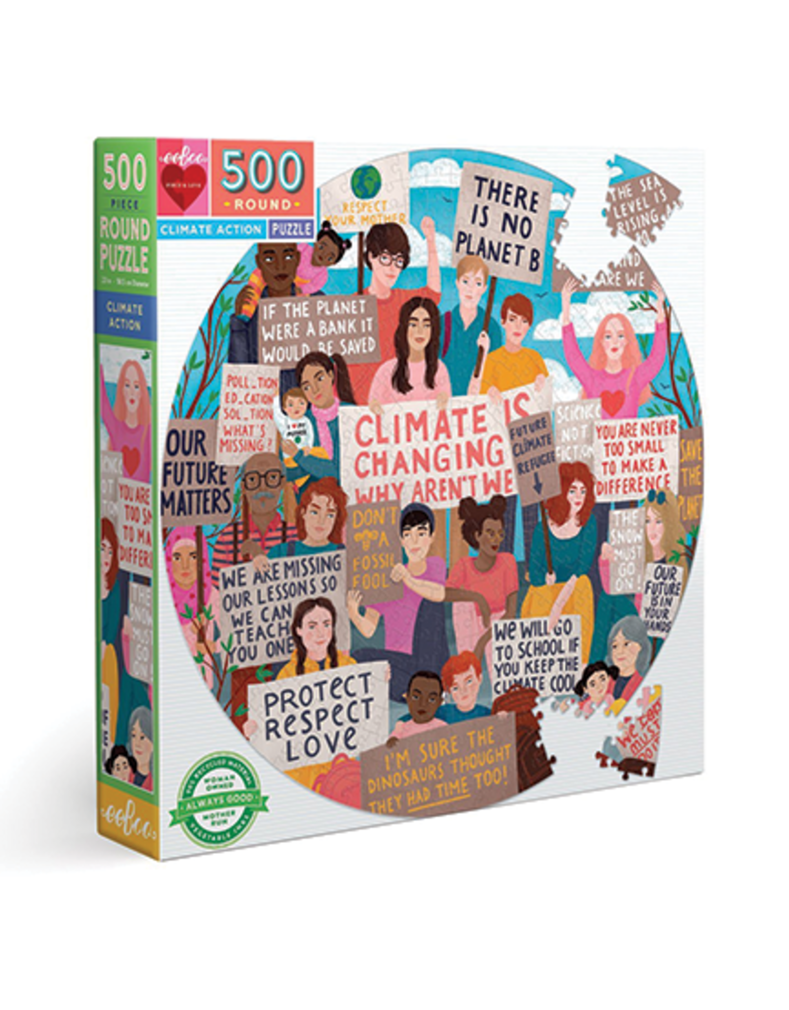 Climate Action 500 Piece Round Puzzle