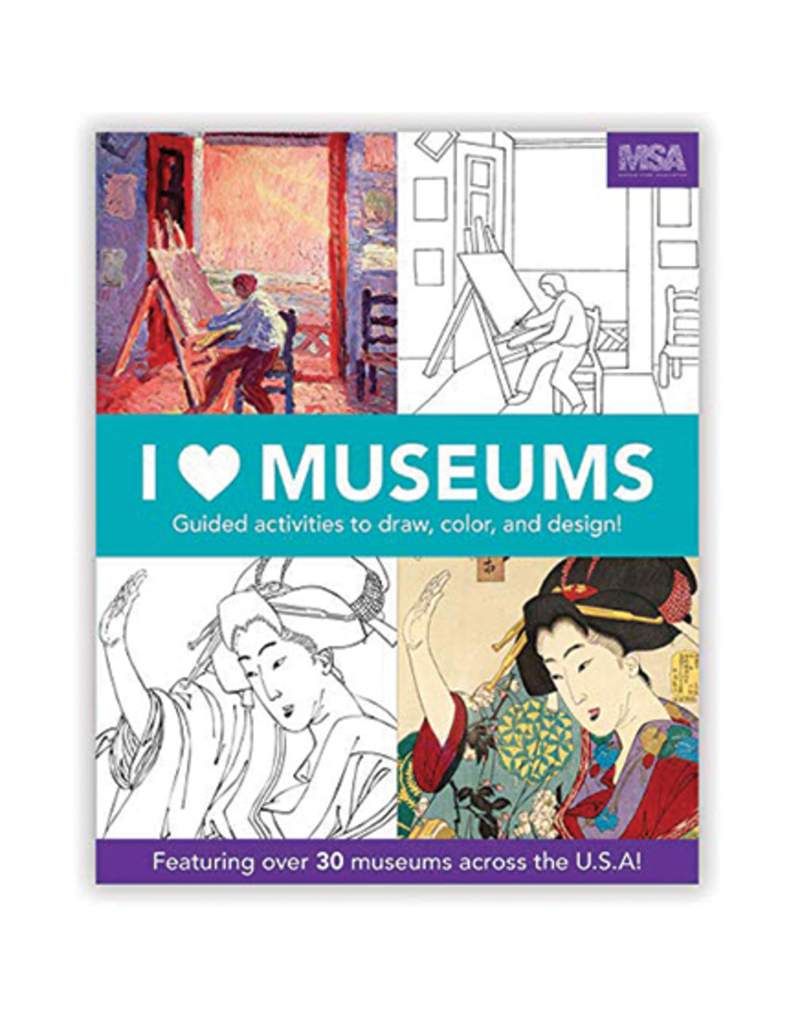 Mudpuppy I Heart Museums, Art Activity Book