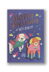 "Happy Birthday, Let's Party" Card
