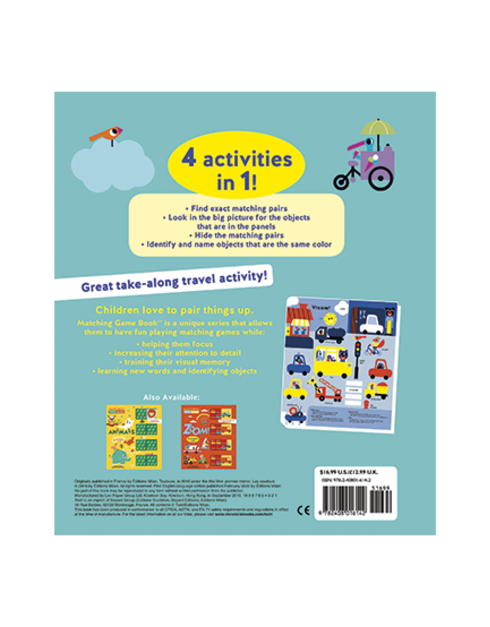 Colors Matching Game Book: 4 Activities in 1