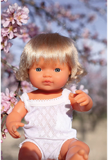 Miniland Baby Doll,  European Girl 15" (Blonde Hair)