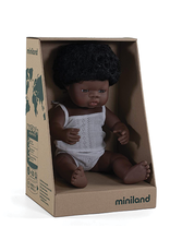 Miniland Baby Doll, African American Girl 15"